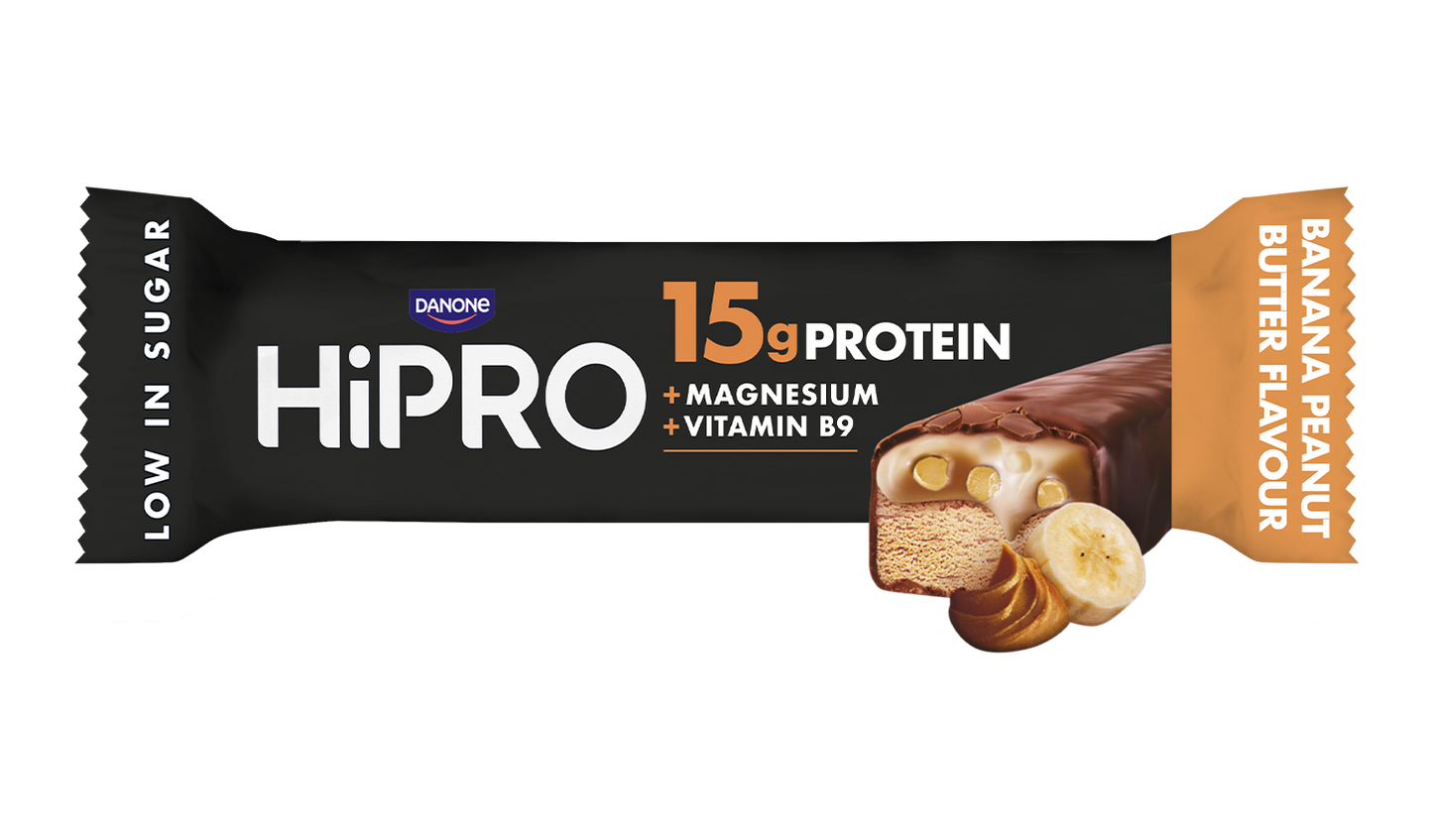 HiPRO Banaan & pindakaas - Eiwitrepen 12x45g