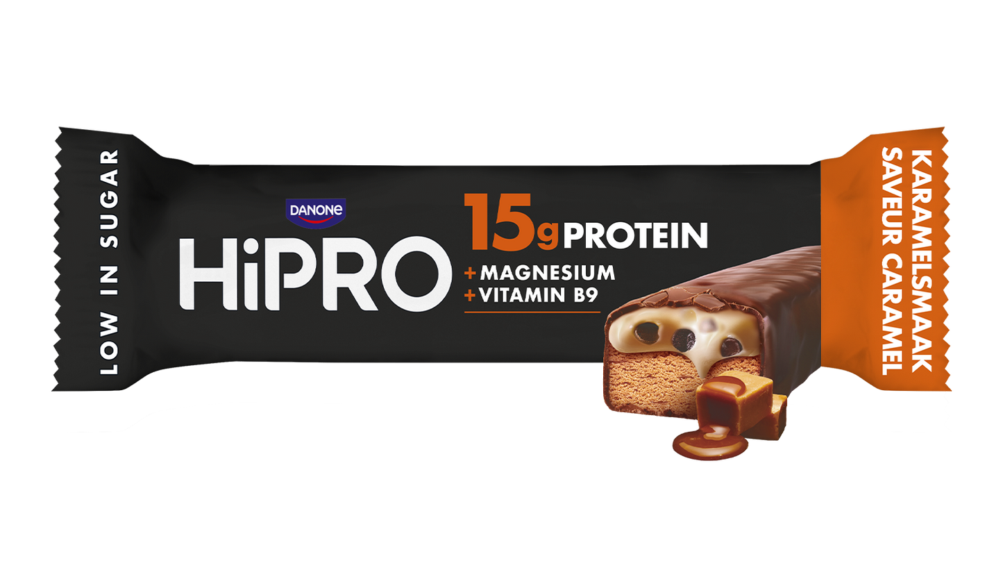HiPRO Caramel - Protein Bar 12x45g