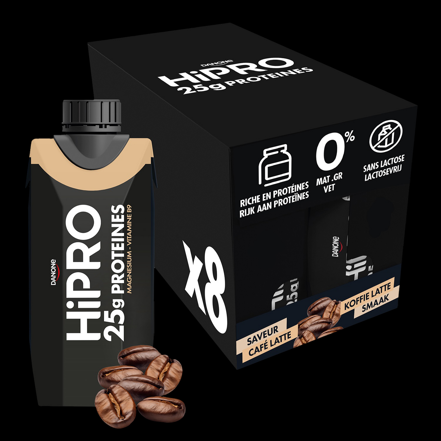 HiPRO Koffie - Protein Drink 8 x 33 cl