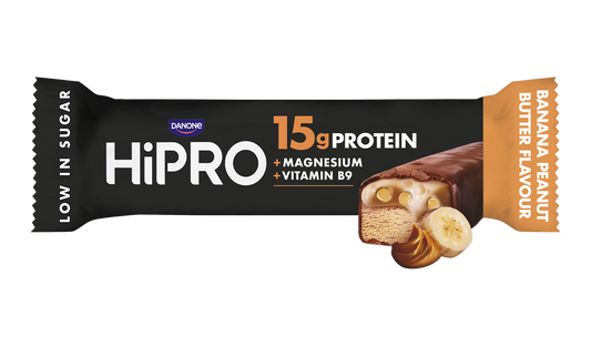 HiPRO Banane & beurre de cacahuète - Barres Protéinées 12x45g