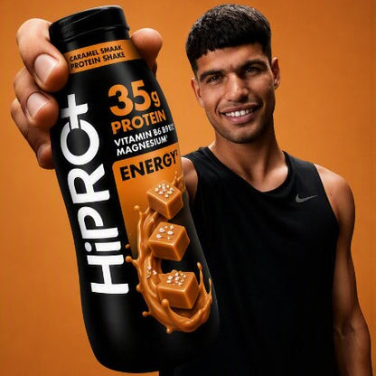 HiPRO Energy Shake Protéiné Caramel Salé - 35g de protéines, vitamines B6 B9 B12 & magnésium 330ml