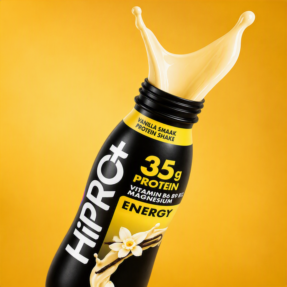 HiPRO Protein Shake Saveur Vanille – 35 g de protéines, vitamines B6 B9 B12 & magnésium 330 ml