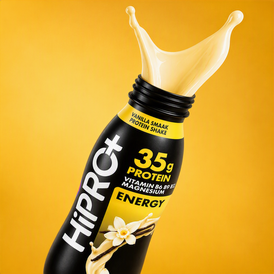 HiPRO Protein Shake Vanille Smaak - 35g Eiwitten, Vitamine B6 B9 B12 & Magnesium 330ml 