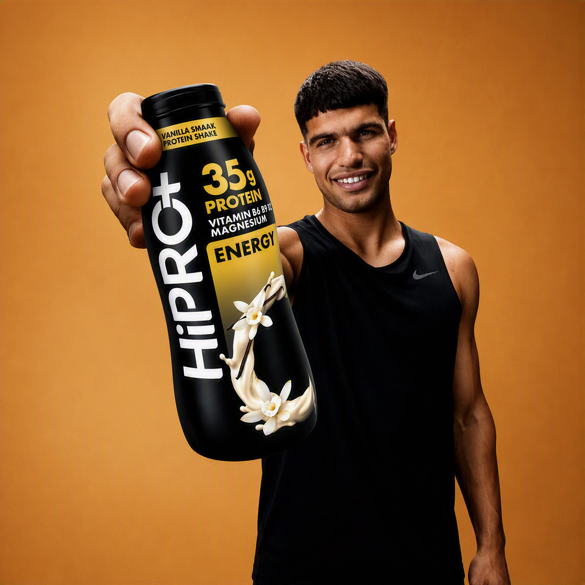 HiPRO Protein Shake Saveur Vanille – 35 g de protéines, vitamines B6 B9 B12 & magnésium 330 ml